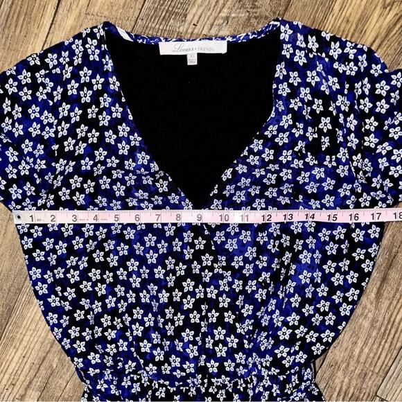 Lovers + Friends Isabelle Romper in Royal Scarf Blue Size XS - Picture 12 of 16